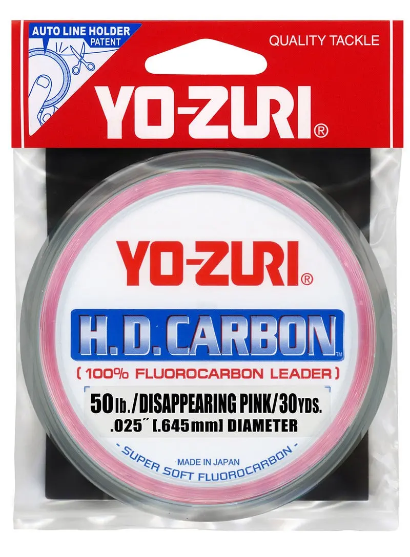 H.D. Carbon Disappearing Pink Fluorocarbon Leader - (50 Lb/30 Yd) 1