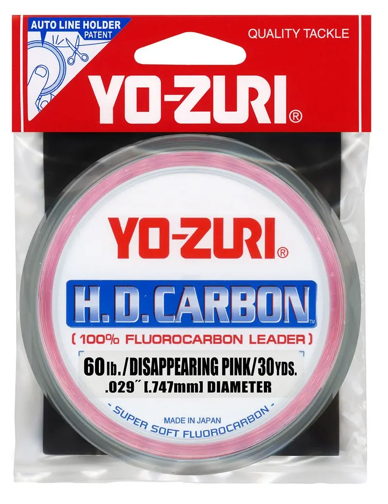 H.D. Carbon Disappearing Pink Fluorocarbon Leader - (60 Lb/30 Yd) 1