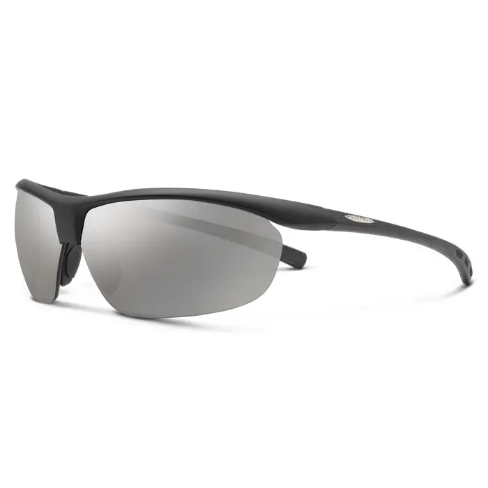 Zephyr Matte Black Frame With Polarized Silver Mirror Lens Sunglasses 1
