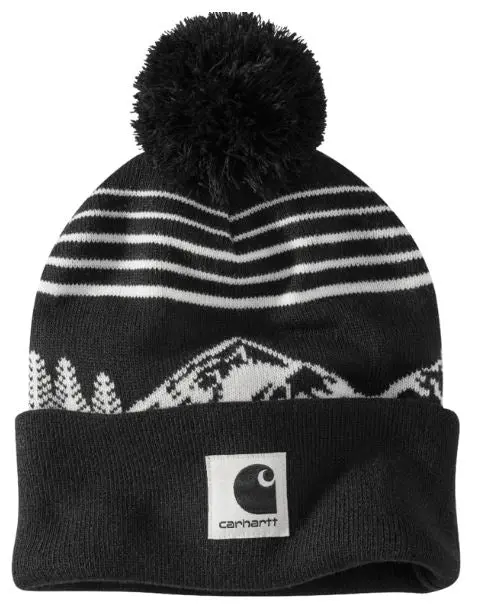 Knit Pom Mountain Beanie 1