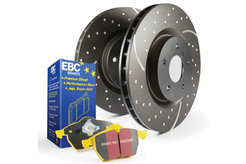 Ebc S5 Yellowstuff Brake Pad And Gd Series Drilled & Slotted Rotor Kit 1