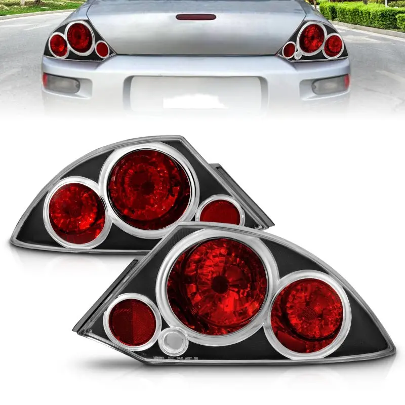 Anzo Black Led Taillights — Direct-Fit Replacement For 2000–2005 Mitsubishi Eclipse 1