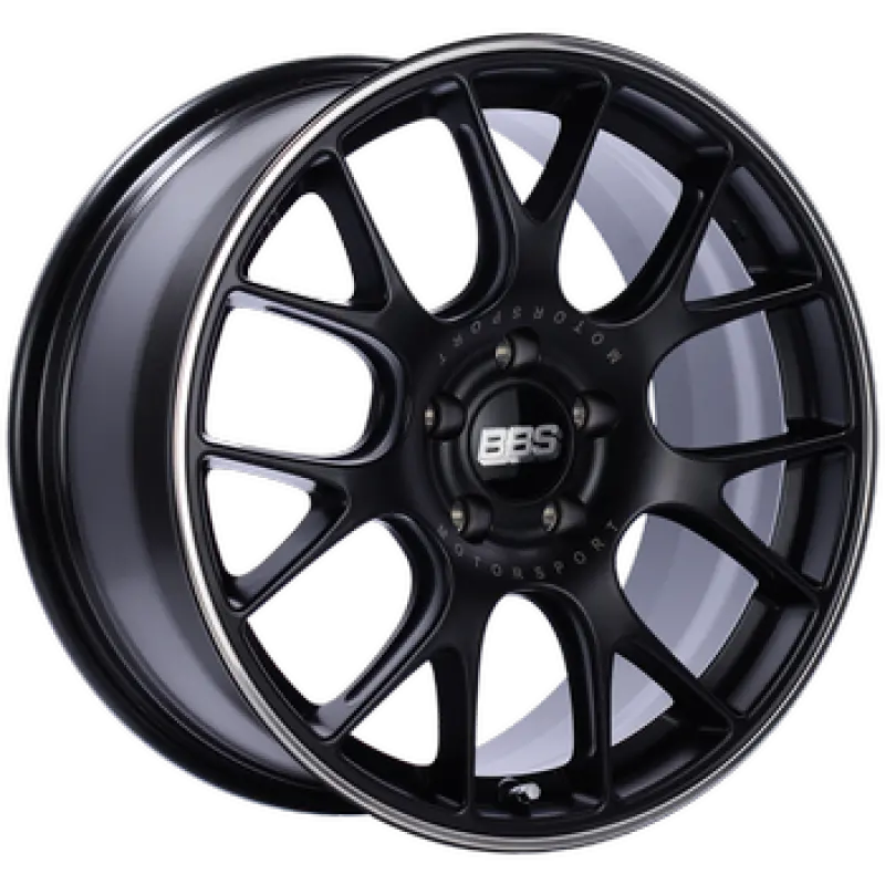 Bbs Ch-R Forged Alloy Wheel – 19X10", 5X130 Bolt Pattern, Et38 Offset, 71.6Mm Center Bore, Satin Black Finish (82Mm Pfs Clips Required) 1
