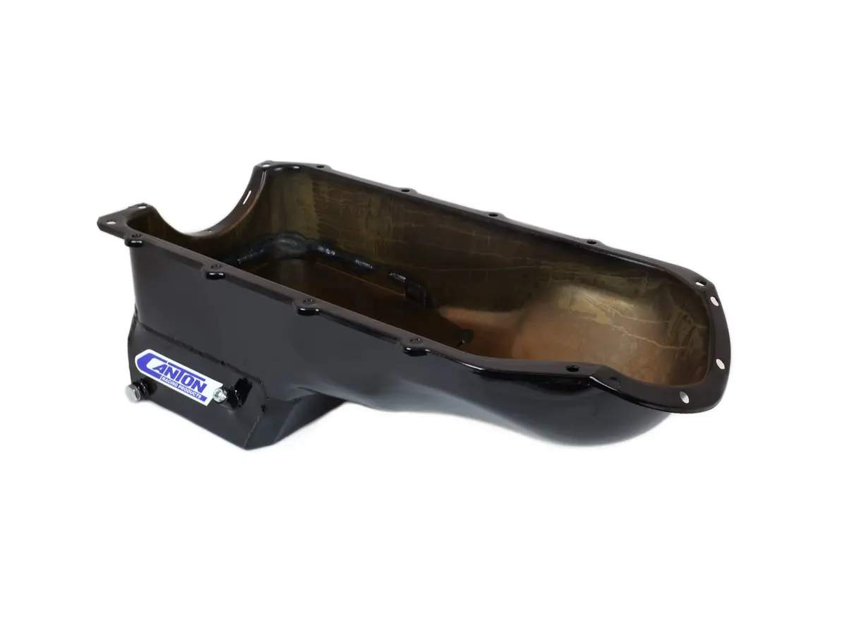 Canton High-Capacity Oil Pan For Pontiac 301–455 Engines – Street-Optimized Black Finish 1