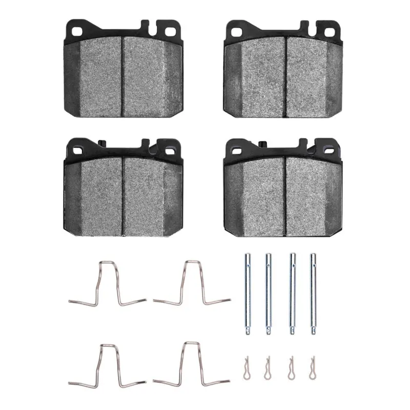 R1 Semi-Metallic Front Brake Pad & Hardware Kit For 1979–1985 Mercedes-Benz 280Ce 1