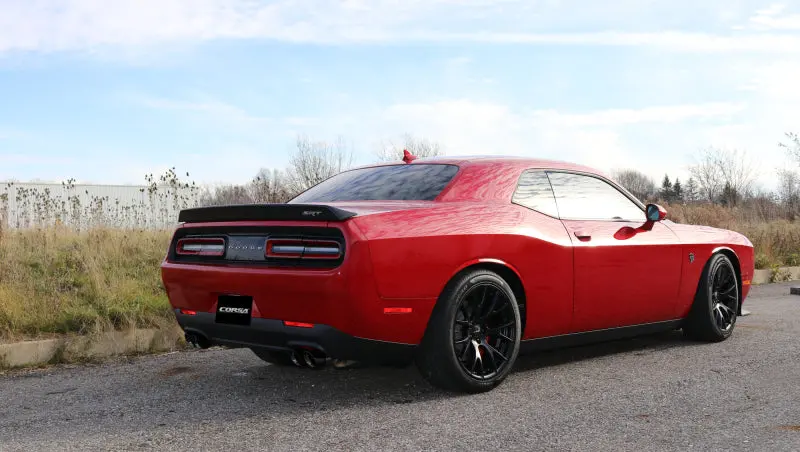 Corsa Dual Rear Exit Sport Exhaust System For 2015–2017 Dodge Challenger Hellcat – Includes 3.5" Black Tips 1