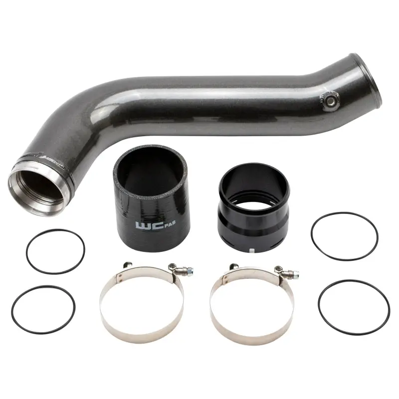 Wehrli Intercooler Pipe For 2020–2025 Chevrolet 6.6L L5P Duramax – Passenger Side, 3.5-Inch Diameter, Flat Black 1