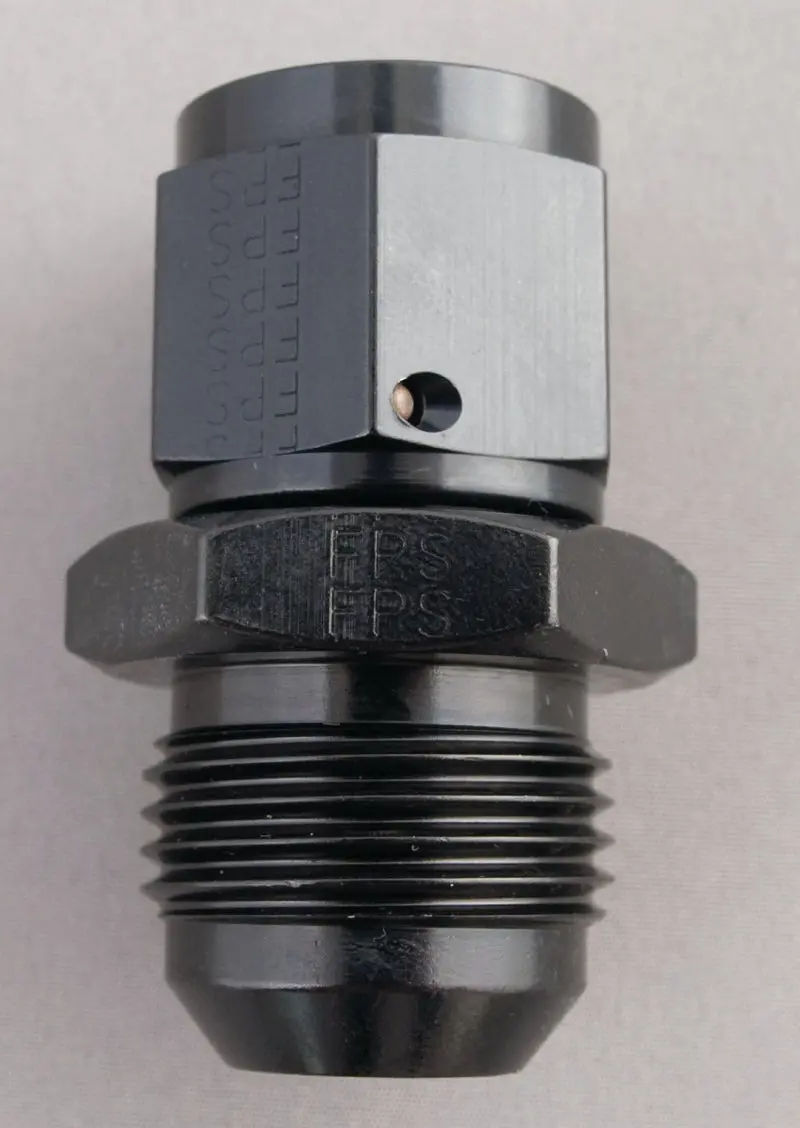 Fragola -6An Female Nut To -4An Male Swivel Reducer Fitting – Black Finish 1