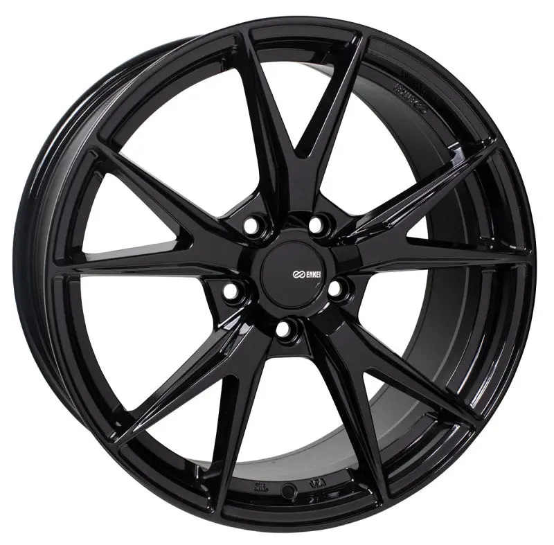 Enkei Phoenix Gloss Black Alloy Wheel – 18X8 Inch, 45Mm Offset, 5X114.3 Bolt Pattern, 72.6Mm Hub Bore 1