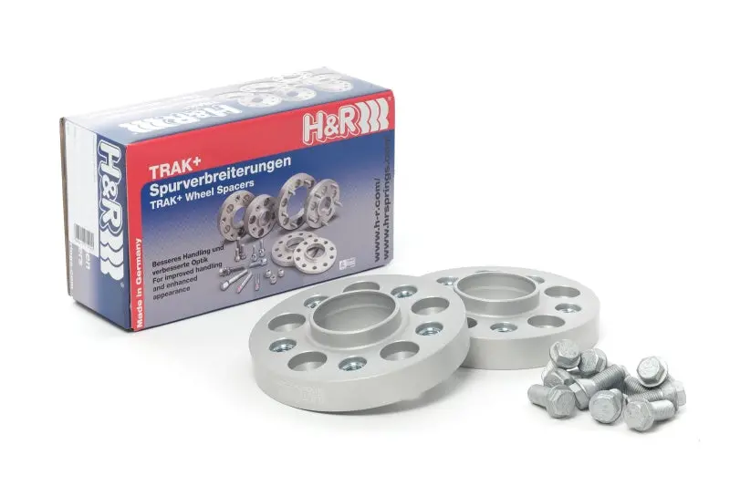 H&R Trak+ 20Mm Wheel Spacer – 5X112 Pcd, 66.5Mm Center Bore, M12X1.5 Thread, Black Anodized 1