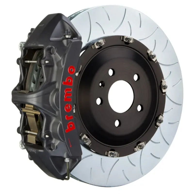 Brembo Front Big Brake Kit For 2009–2016 Porsche Panamera/S/4S/Turbo Gts – 6-Piston Calipers, 405X34Mm Two-Piece Slotted Rotors, Type 3 Black 1