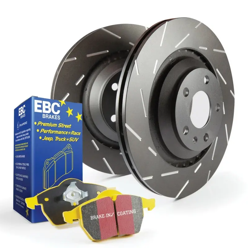 Ebc Yellowstuff Brake Kit — High-Performance S9 Pads Paired With Usr Drilled & Slotted Rotors 1