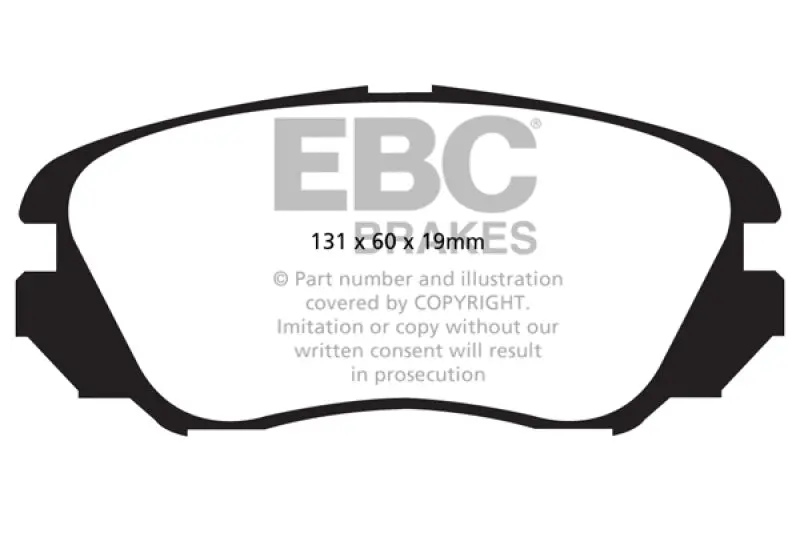 Ebc Redstuff High-Performance Front Brake Pads For 2010+ Buick Allure (Canadian Market) 1