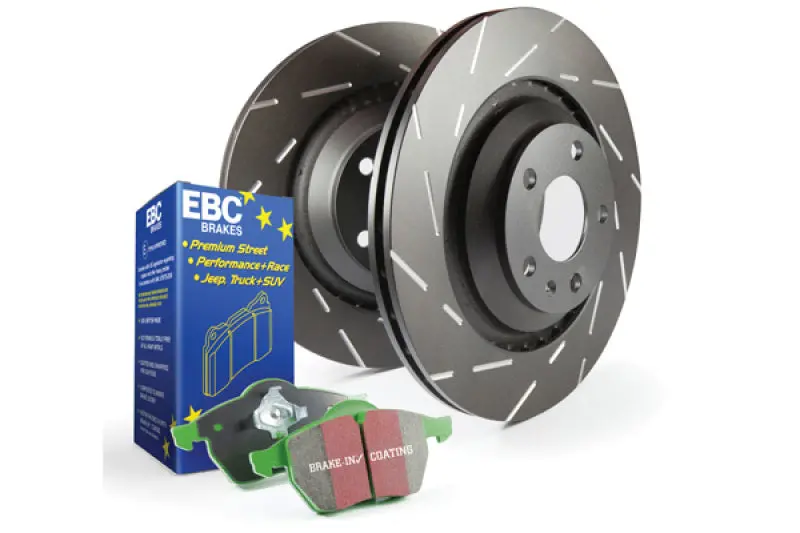 Ebc S2 Brake Kit – Greenstuff Pads With Usr Drilled & Slotted Rotors 1