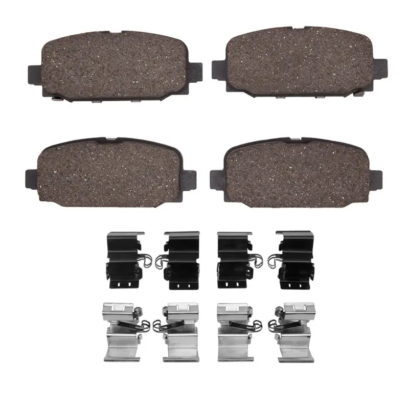 R1 Ceramic Brake Pad & Hardware Kit For 2017–2025 Jeep Compass Rear Axle 1
