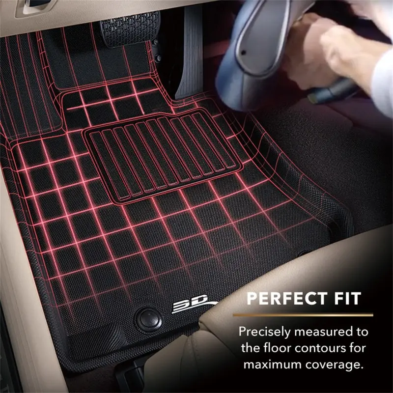 3D Maxpider 2017-2020 Chrysler Pacifica/Voyager Kagu 2Nd Row Floormats - Black 2