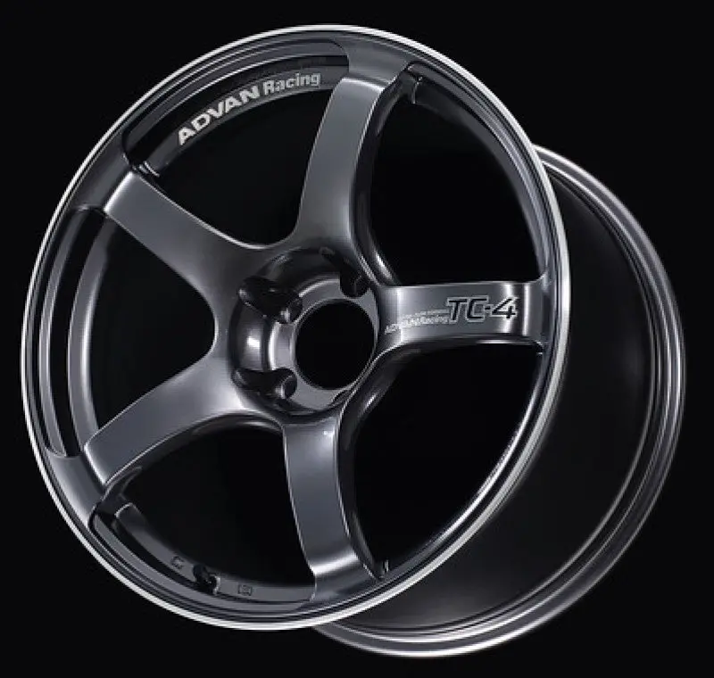 Advan Tc4 Racing Wheel – 17X7.5", +35 Offset, 4X98 Pcd, Gunmetallic Finish With Accent Ring 1