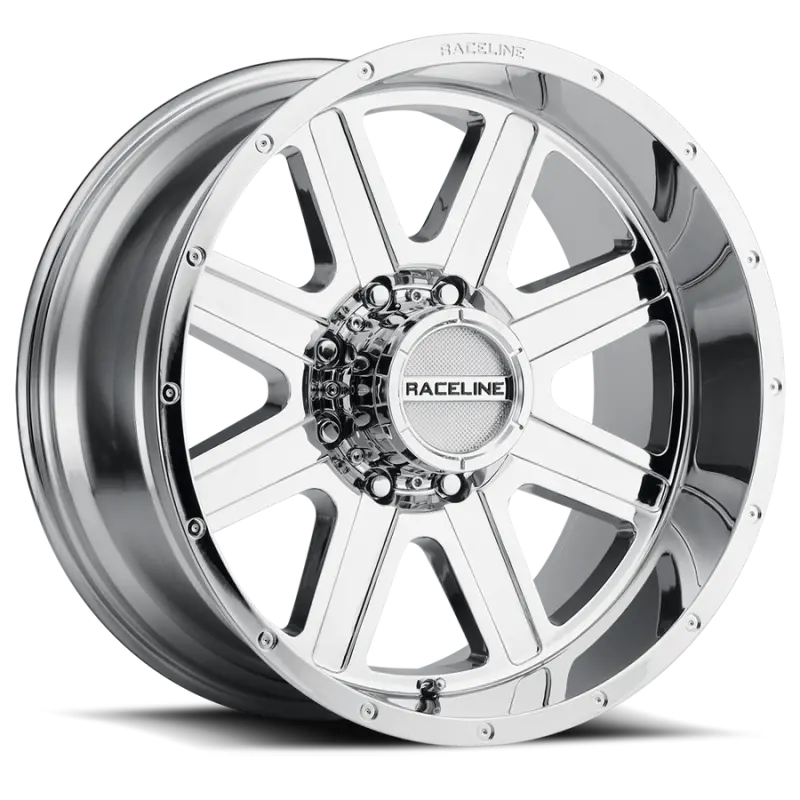 Raceline Hostage 16X8 Chrome Wheel – 8X170 Bolt Pattern, 0Mm Offset, 125.2Mm Bore 1