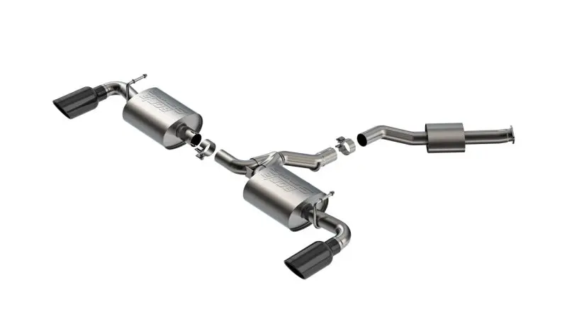 Borla S-Type Cat-Back Exhaust System – Black Chrome Finish For 2019–2025 Toyota Rav4 Hybrid (2.25" Diameter) 1