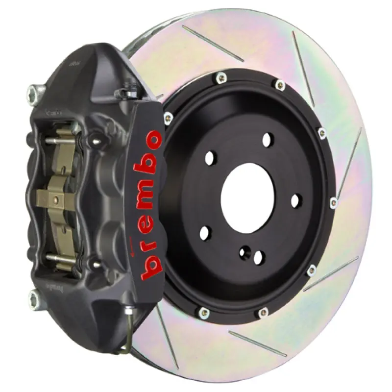 Brembo Rear Big Brake Kit For 2012–2016 Porsche 991.1 Carrera Gts (Non-Pccb) – 4-Piston Calipers, 345X28Mm Two-Piece Slotted Rotors, Type 1 Black Finish 1
