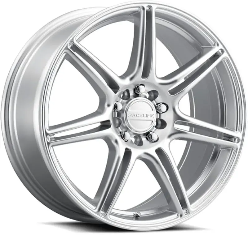 Raceline Apex 17X7.5 Inch Alloy Wheel — 5X110/5X115 Bolt Pattern, 40Mm Offset, Hyper Silver Finish 1
