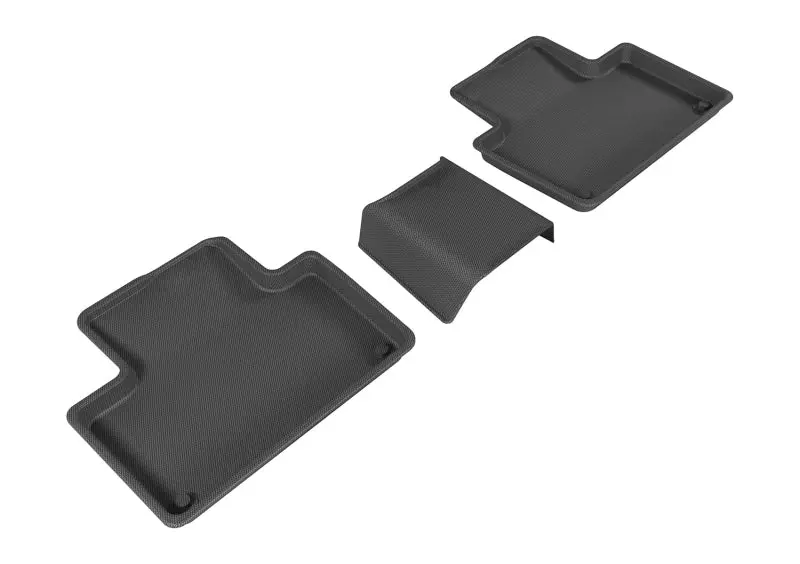 3D Maxpider Kagu-Series All-Weather Floor Mats For 2015–2019 Volvo Xc90 — 2Nd Row, Black 1