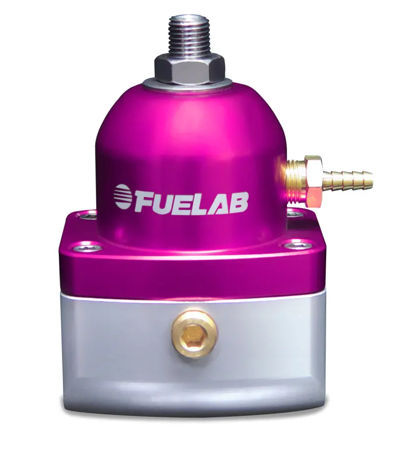 Fuelab 515 Efi Adjustable Fuel Pressure Regulator — Purple Anodized, 25–90 Psi Range, Dual -10An Inlets, Single -6An Return 1