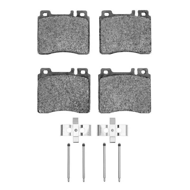 R1 Semi-Metallic Front Brake Pad & Hardware Kit For 1991–1999 Mercedes-Benz 400Sel 1