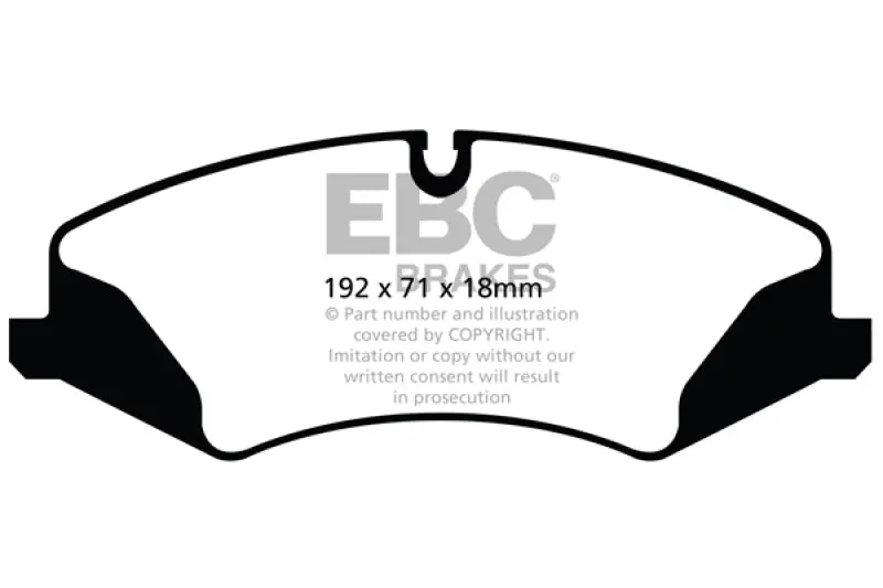 Ebc Extra Duty Front Brake Pads – High-Performance Compound For 2014+ Land Rover Lr4 3.0L Supercharged 1