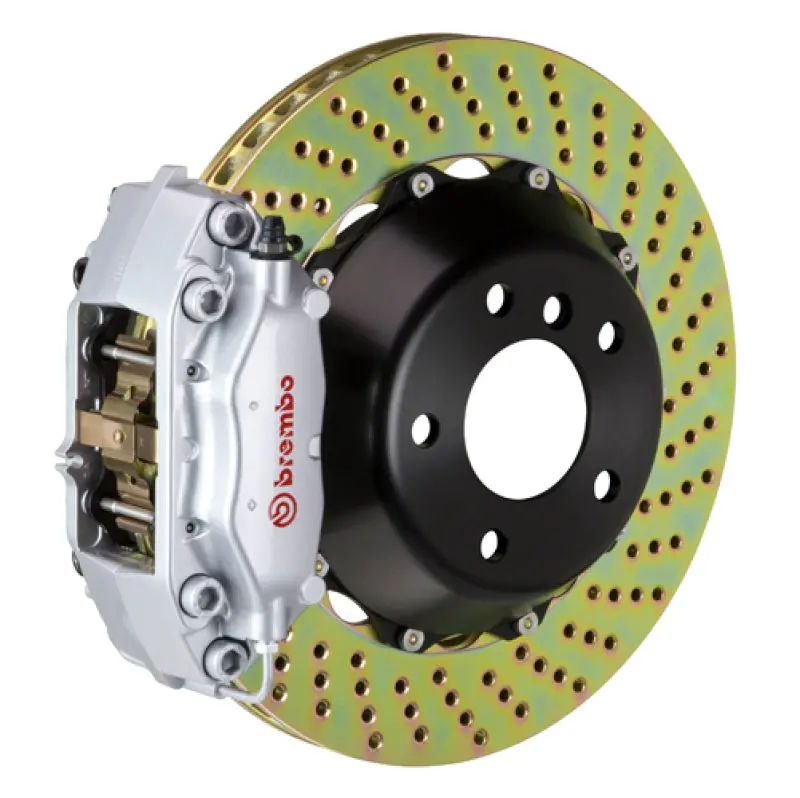 Brembo Gt Big Brake Kit For 2004–2008 Audi S4 & A4 – Rear Drilled 345X28 Rotors W/ 4-Piston Calipers 1
