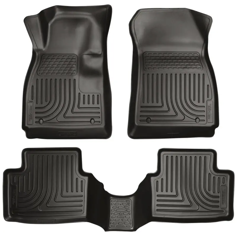 Husky Liners Weatherbeater Floor Mats For 2014 Mazda 6 – Front & Second Row, Black 1