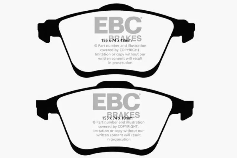 Ebc Ultimax2 Front Brake Pads For 2006–2009 Mazda 6 2.3L Turbo (Mazdaspeed) Applications 2