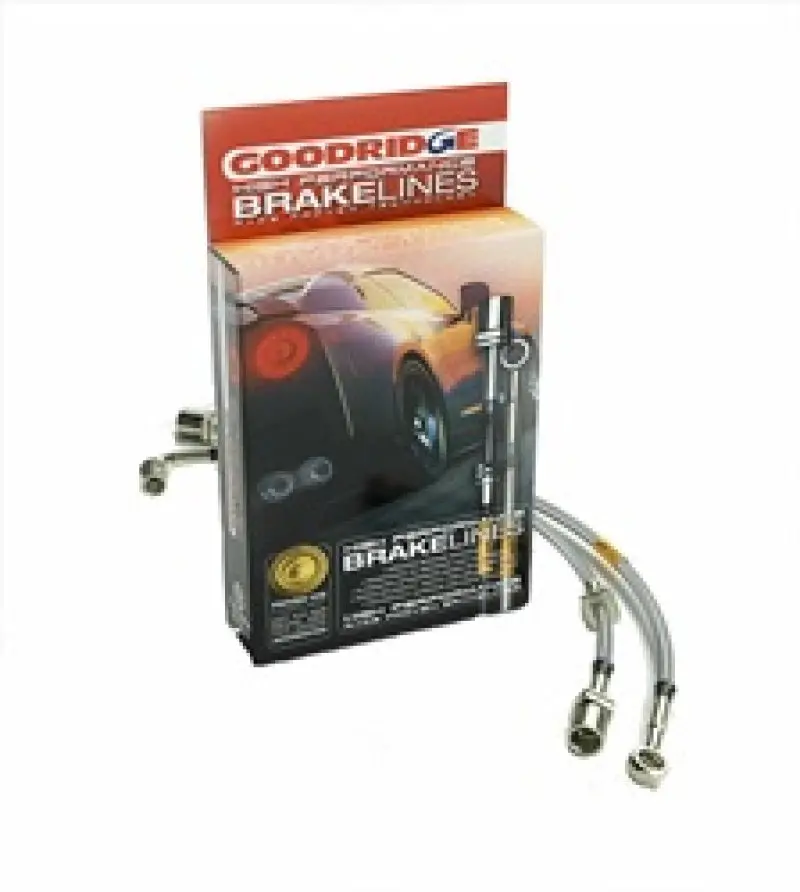 Goodridge Stainless Steel Brake Hose Kit – Direct-Fit For 1996–2002 Toyota Corolla 2