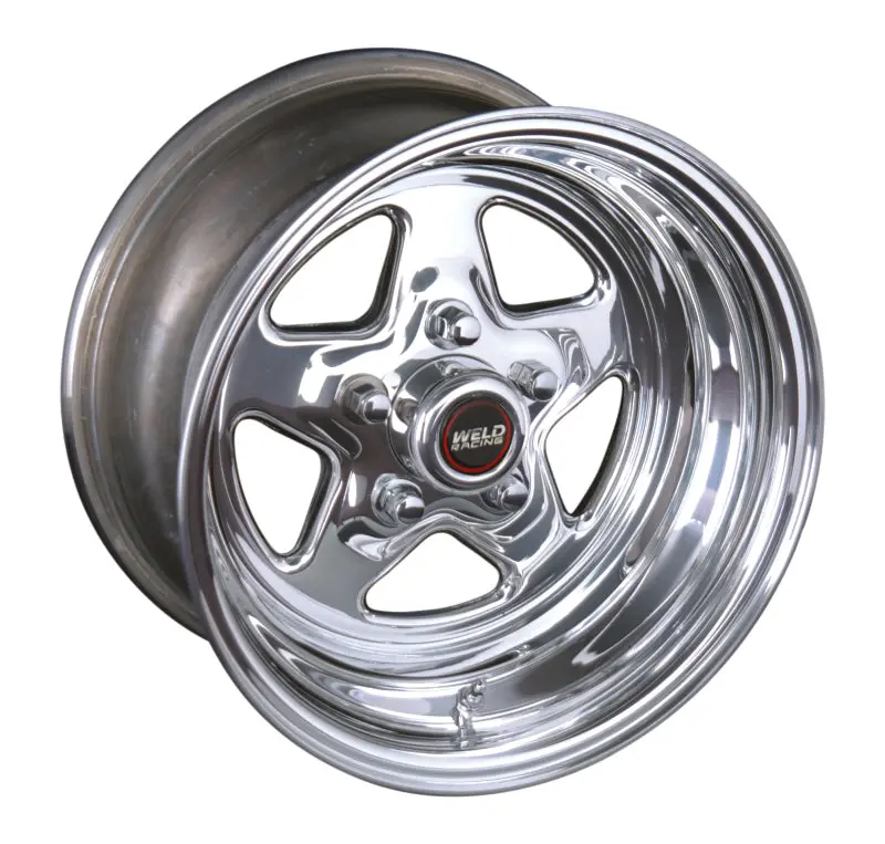 Weld Prostar 15X7 Polished Aluminum Wheel — 5X4.75 Bolt Pattern, 4.5-Inch Backspace, Non-Beadlock 1