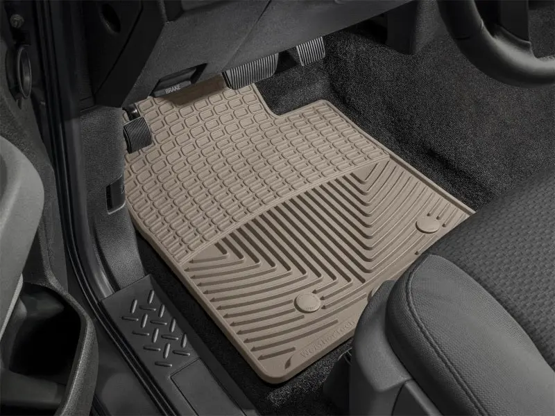 Weathertech Front Floor Mats – Tan Rubber Liners For 2011–2023 Ford Explorer 1