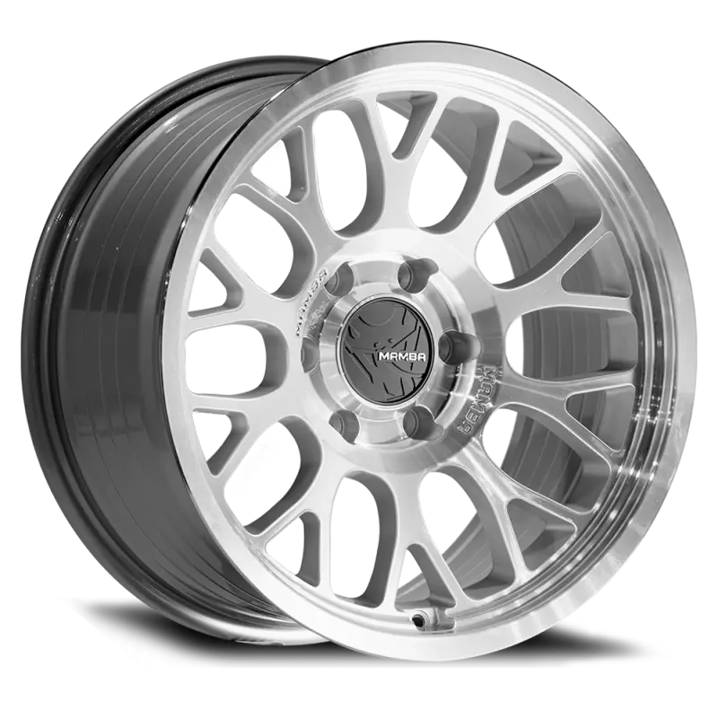 Mamba M28 Silver Alloy Wheel – 17X9, 5X127, Et-12, Mirror-Machined Face & Lip 1