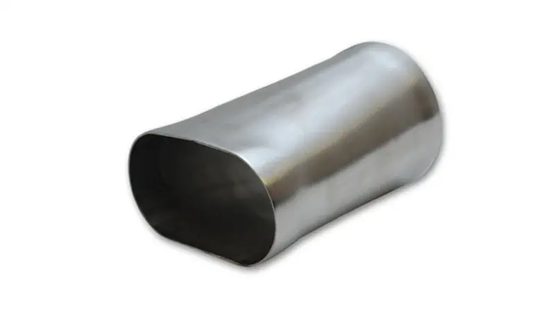 Vibrant 4-Inch Oval To 4-Inch Round Stainless Steel Transition Adapter (T304, 6-Inch Length) 1