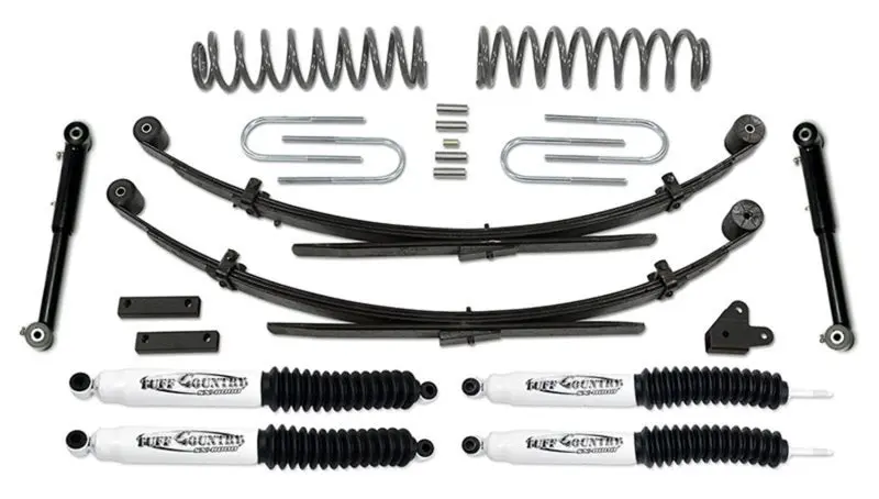 Tuff Country 87-01 Jeep Cherokee 4X4 3.5In Lift Kit Ez-Flex W/Rear Leaf Springs (Sx8000 Shocks) 1