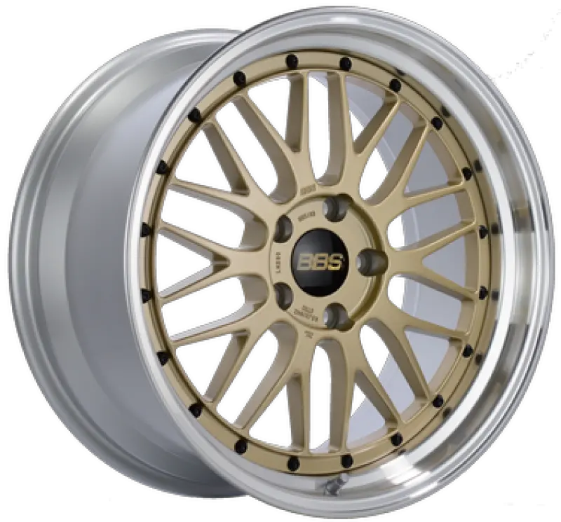 Bbs Lm Forged Alloy Wheel – 19X8.5", 5X120, Et32, Diamond Gold Face & Cut Lip, 82Mm Hub Centric (Pfs/Clip Required) 1