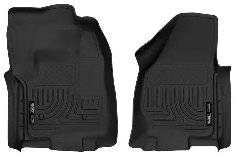Husky Liners Xac Black Front Floor Mats For 2012–2016 Ford F-250/F-350 Standard Cab – No Transfer Case Shifter 2