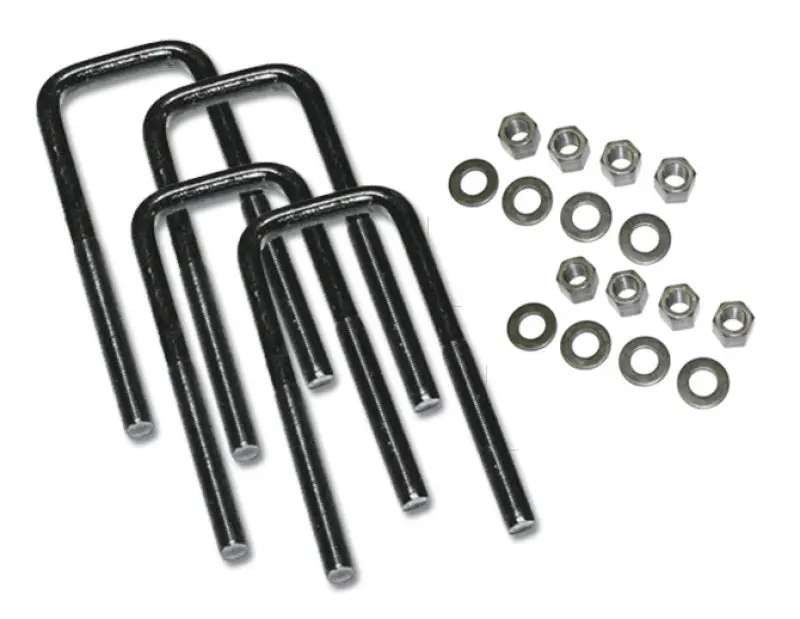Superlift 9/16-Inch X 3-5/16-Inch X 10-Inch Square U-Bolt Kit (4-Pack) With Mounting Hardware 1