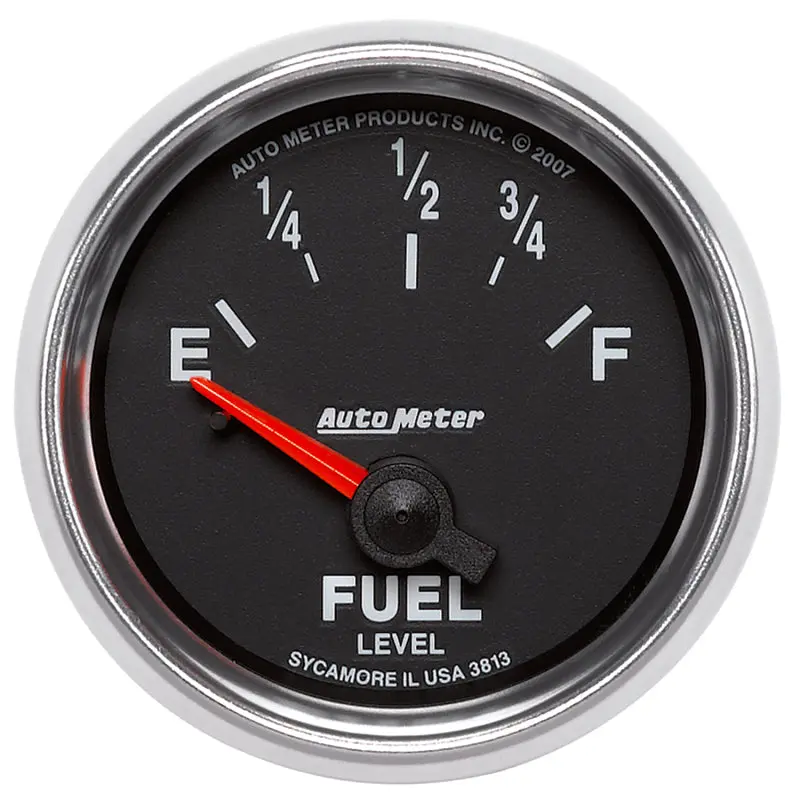 Autometer Gs Series 52Mm Electronic Fuel Level Gauge – 0–90 Ohms, Short Sweep, Gm-Compatible 1