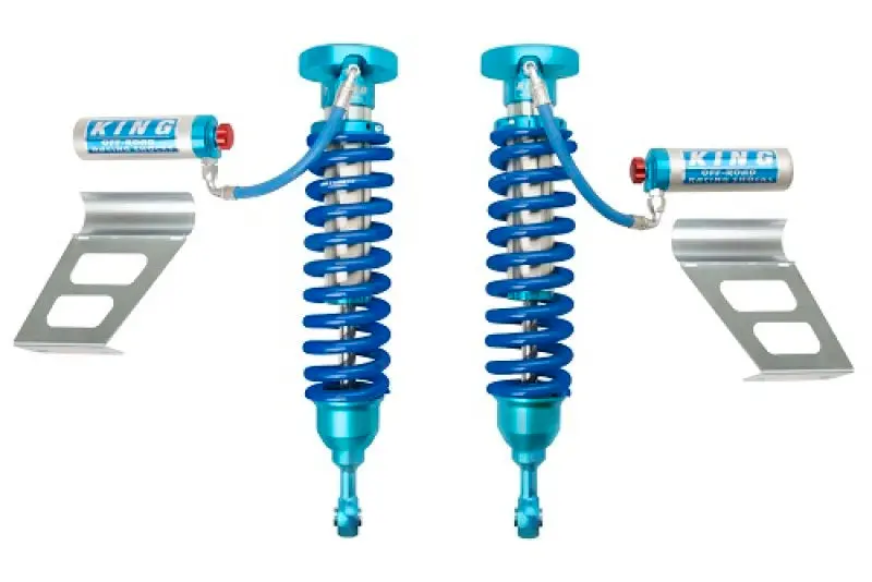 King Shocks Remote-Reservoir Front Coilovers — 2.5" Diameter, Adjustable, For 2007+ Toyota Tundra (Pair) 1