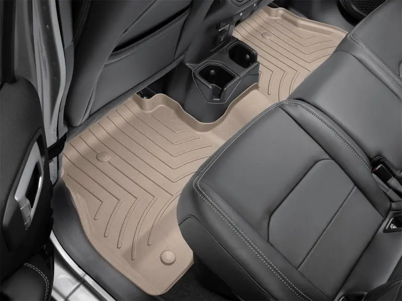 Weathertech Rear Floorliner Hp For 2015+ Chevrolet Suburban With 2Nd Row Bucket Seats – Tan 1