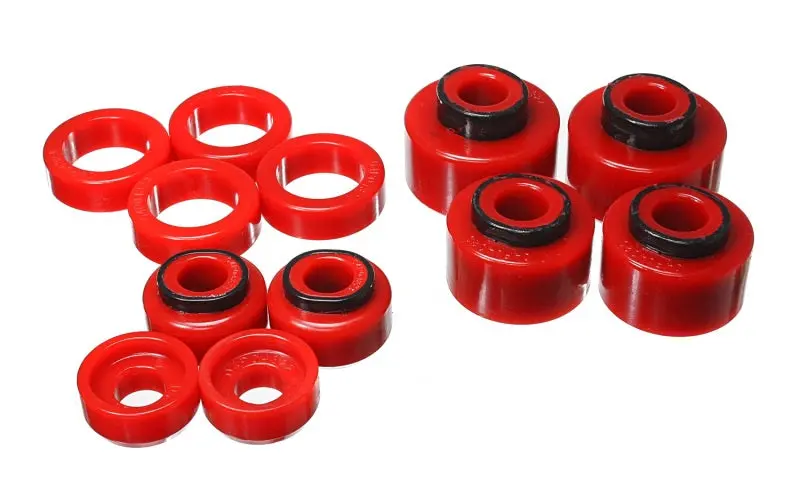 Energy Suspension Red Polyurethane Body Mount Kit For 2005–2007 Ford F-250/F-350 (2Wd/4Wd) 1