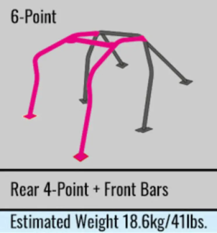Cusco D1 Chromoly 2-Pssgr 6Pt Around Dash Roll Cage 96-98 Toyota Chaser (Jzx90) (W/O Sunroof) (S/O) 1