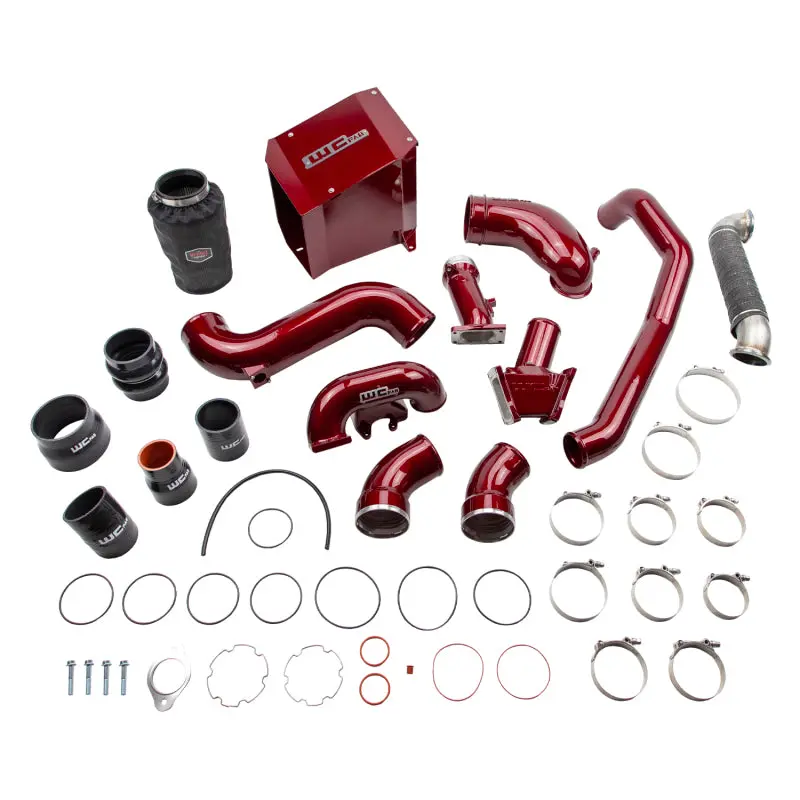 Wehrli Wcfab Red Stage 3 High-Flow Exhaust Bundle For 2006–2007 Chevrolet Lbz Duramax 6.6L 1