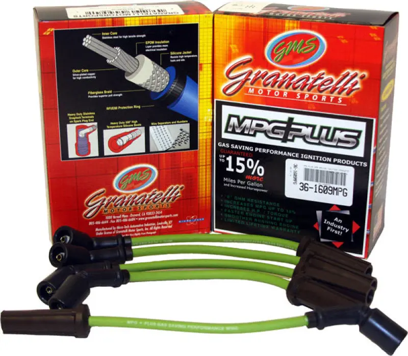 Granatelli Mpg Plus Ignition Wire Set — Optimized For 1987–1993 Bmw 325I/Is/Ix/Xi/Ci 2.5L Inline-6 Engines 1