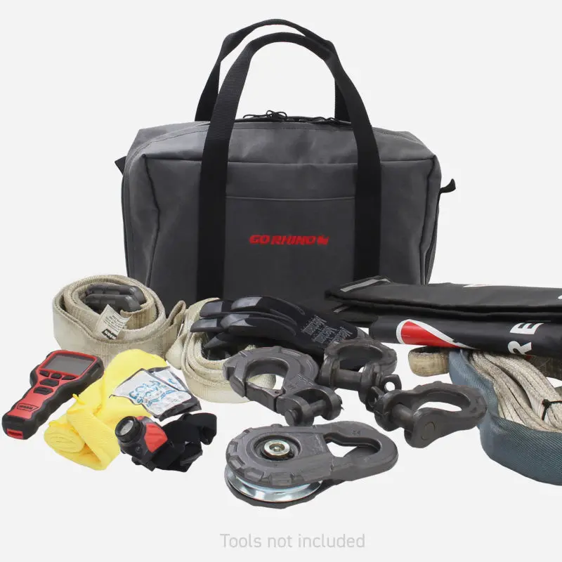 Go Rhino Xventure Recovery Gear Bag – 12Oz Waxed Canvas, 7.5X11.5X18In (Closed), Black 2