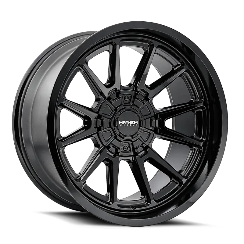 Mayhem 8116 Intrepid 20X10 / 6X135/139.7 Bp / 24Mm Offset / 106Mm Hub Gloss Black Wheel 1